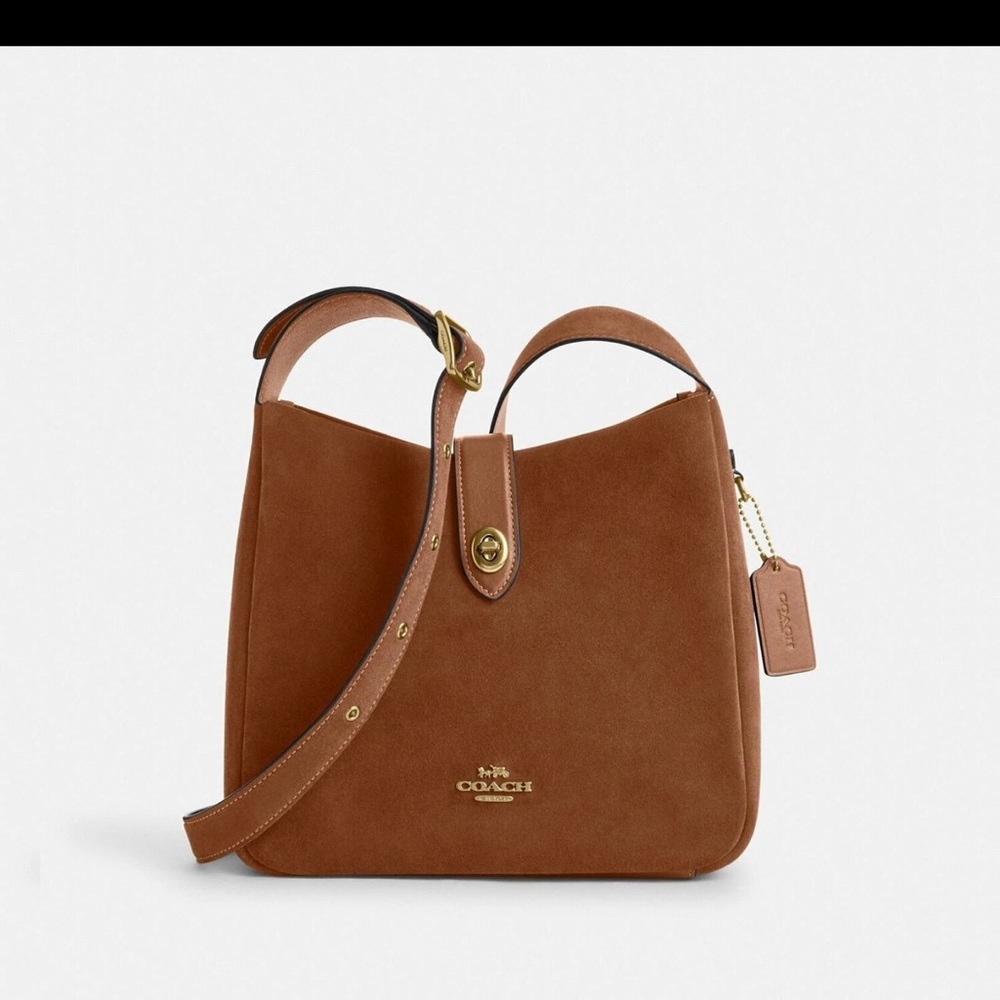 Coach Tan Suede Shoulder Bag